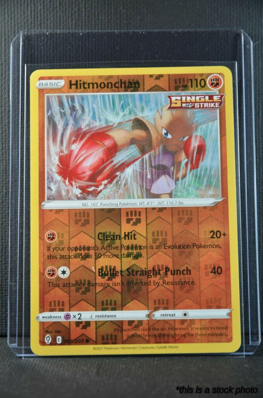 081/203 Hitmonchan Common Reverse Holofoil