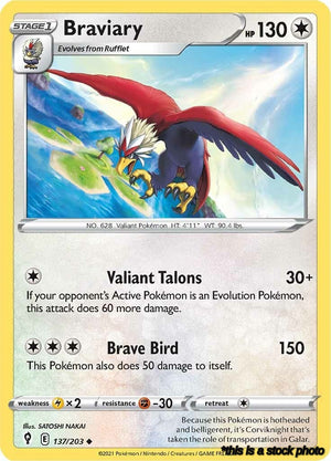 137/203 Braviary Uncommon Normal