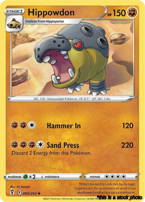 Uncommon Hippowdon [085/203 Lightly Played ]