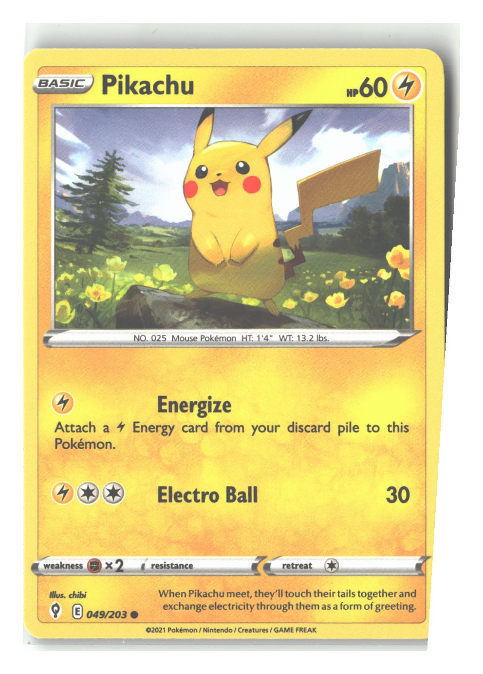049/203 Pikachu Common Normal