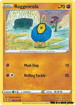 086/203 Roggenrola Common Reverse Holofoil