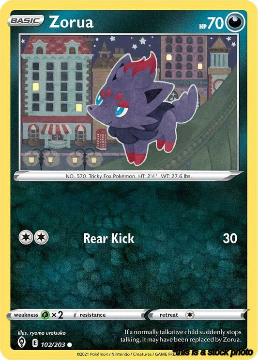 Normal Zorua [102/203 Near Mint ]