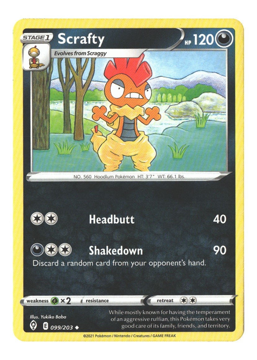 099/203 Scrafty Uncommon Normal
