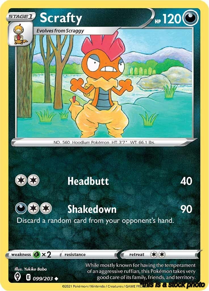 099/203 Scrafty Uncommon Normal