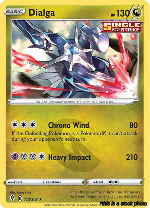 Reverse Holofoil Dialga [112/203 Near Mint ]