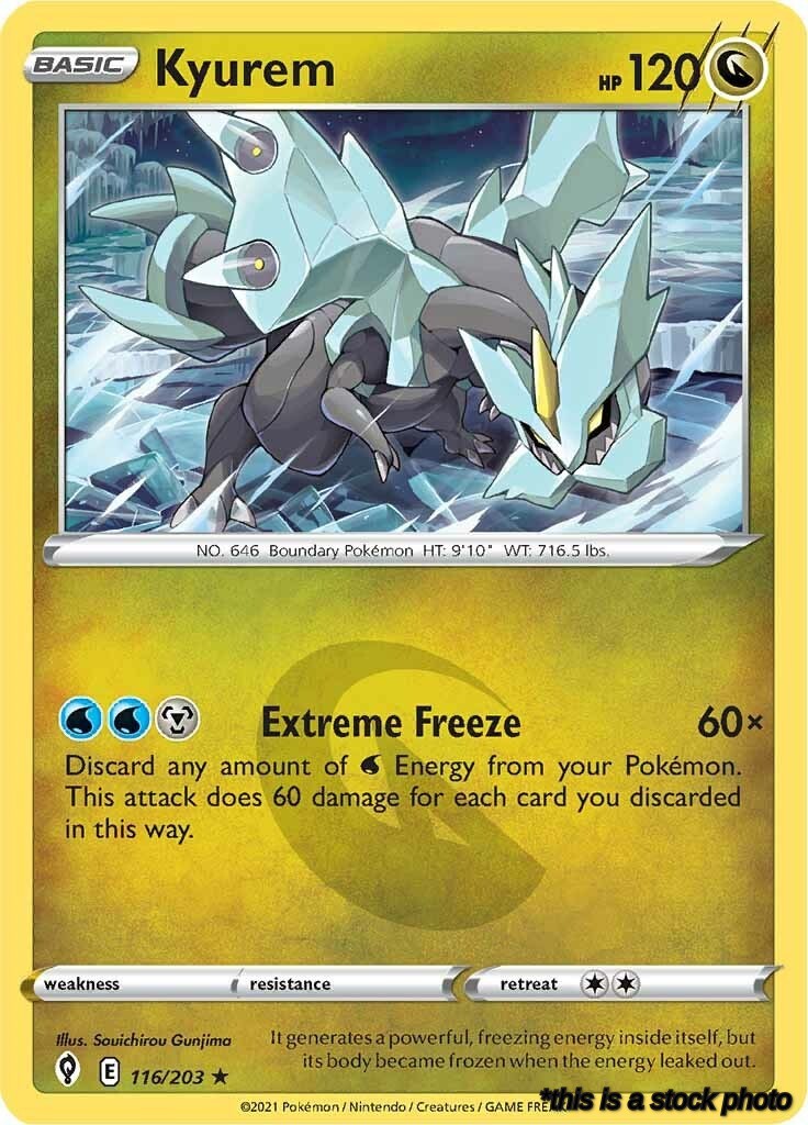 116/203 Kyurem Holo Rare Holofoil