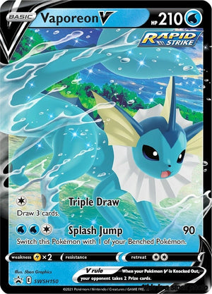 Holofoil Vaporeon V - SWSH150 [SWSH150 Near Mint ]