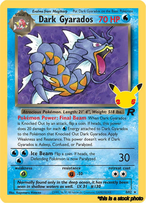 8/82 Dark Gyarados Classic Collection Holofoil