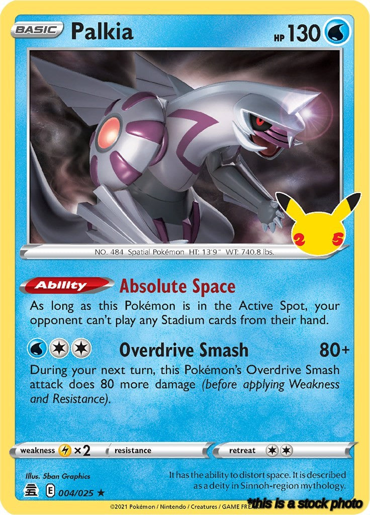004/025 Palkia Holo Rare Holofoil