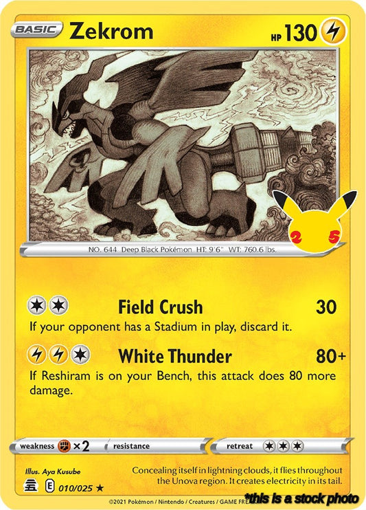 Holo Rare Zekrom [010/025 Near Mint ]