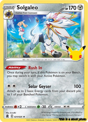 021/025 Solgaleo Holo Rare Holofoil