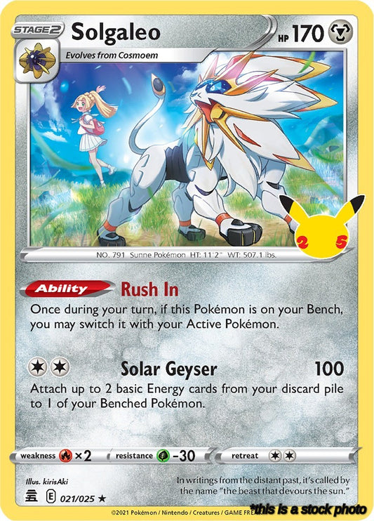 Holofoil Solgaleo [021/025 Lightly Played ]