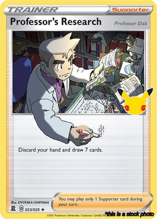 023/025 Professor's Research [Professor Oak] Holo Rare Holofoil