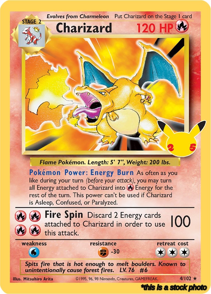 4/102 Charizard Classic Collection Holofoil