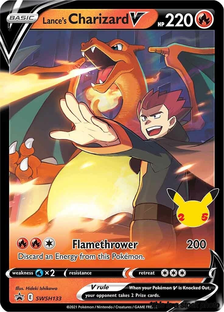 Holofoil Lance's Charizard V - SWSH133 [SWSH133 Near Mint ]