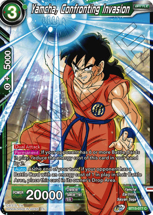 BT15-077 Yamcha, Confronting Invasion