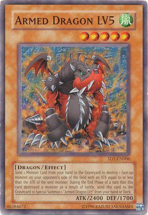 Unlimited Armed Dragon LV5 [SD1-EN006 Lightly Played] Common / Short Print