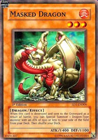 Unlimited Masked Dragon [SD1-EN009 Lightly Played] Common / Short Print