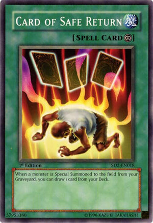 Unlimited Card of Safe Return [SD2-EN018 Near Mint] Common / Short Print