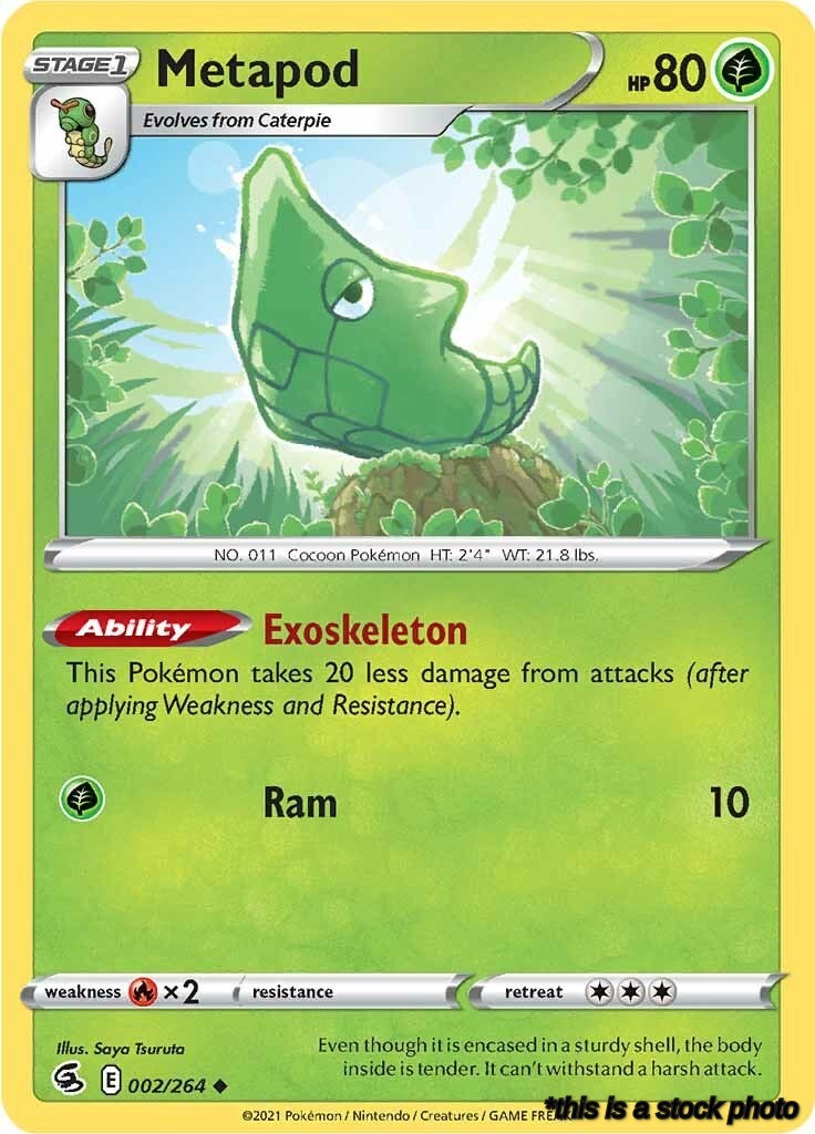 Uncommon Metapod [002/264 Near Mint ]