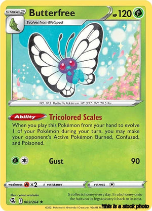 Holofoil Butterfree [003/264 Near Mint ]