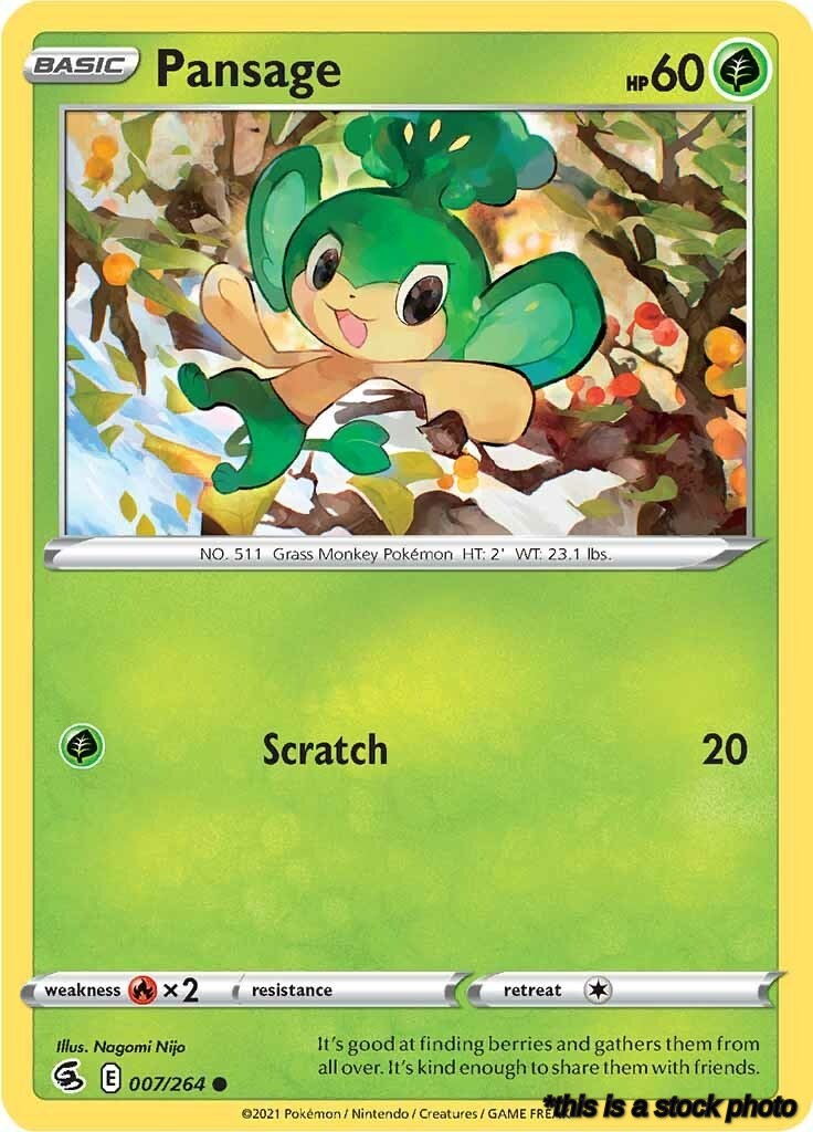 Normal Pansage [007/264 Near Mint ]