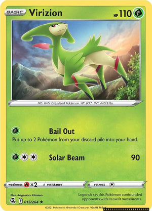 Rare Virizion [015/264 Near Mint ]
