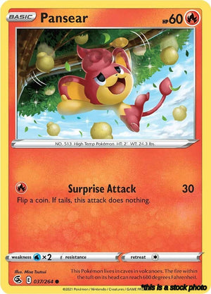 Normal Pansear [037/264 Near Mint ]