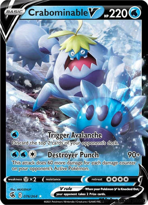 Ultra Rare Crabominable V [076/264 Near Mint ]