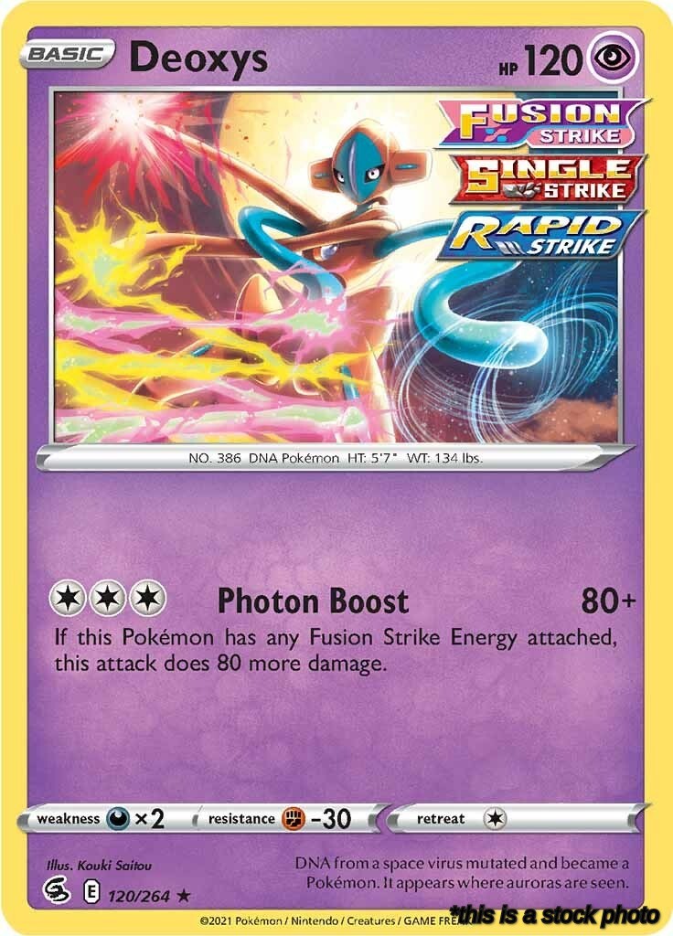 120/264 Deoxys Holo Rare Reverse Holofoil
