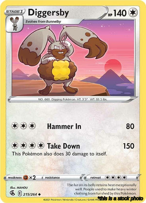 Uncommon Diggersby [215/264 Near Mint ]