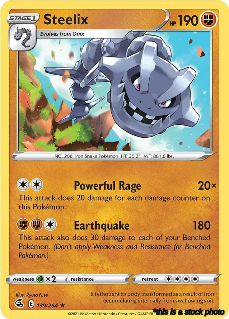 Holofoil Steelix [139/264 Lightly Played ]