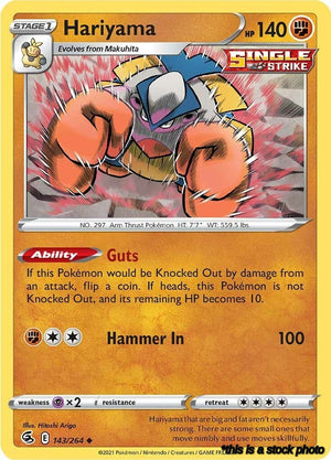 Uncommon Hariyama [143/264 Lightly Played ]