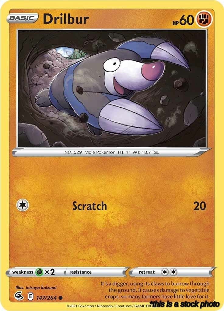 Reverse Holofoil Drilbur [147/264 Lightly Played ]