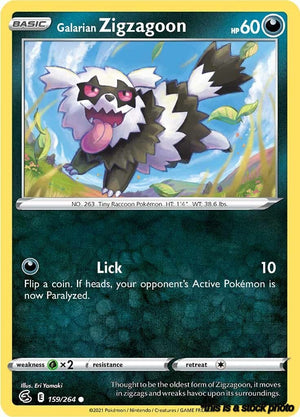 Common Galarian Zigzagoon [159/264 Lightly Played ]