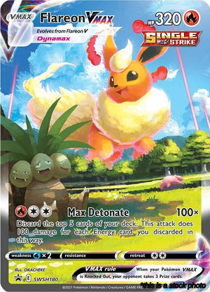 Holofoil Flareon VMAX - SWSH180 [SWSH180 Near Mint ]