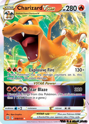 018/172 Charizard VSTAR Ultra Rare Holofoil Near Mint