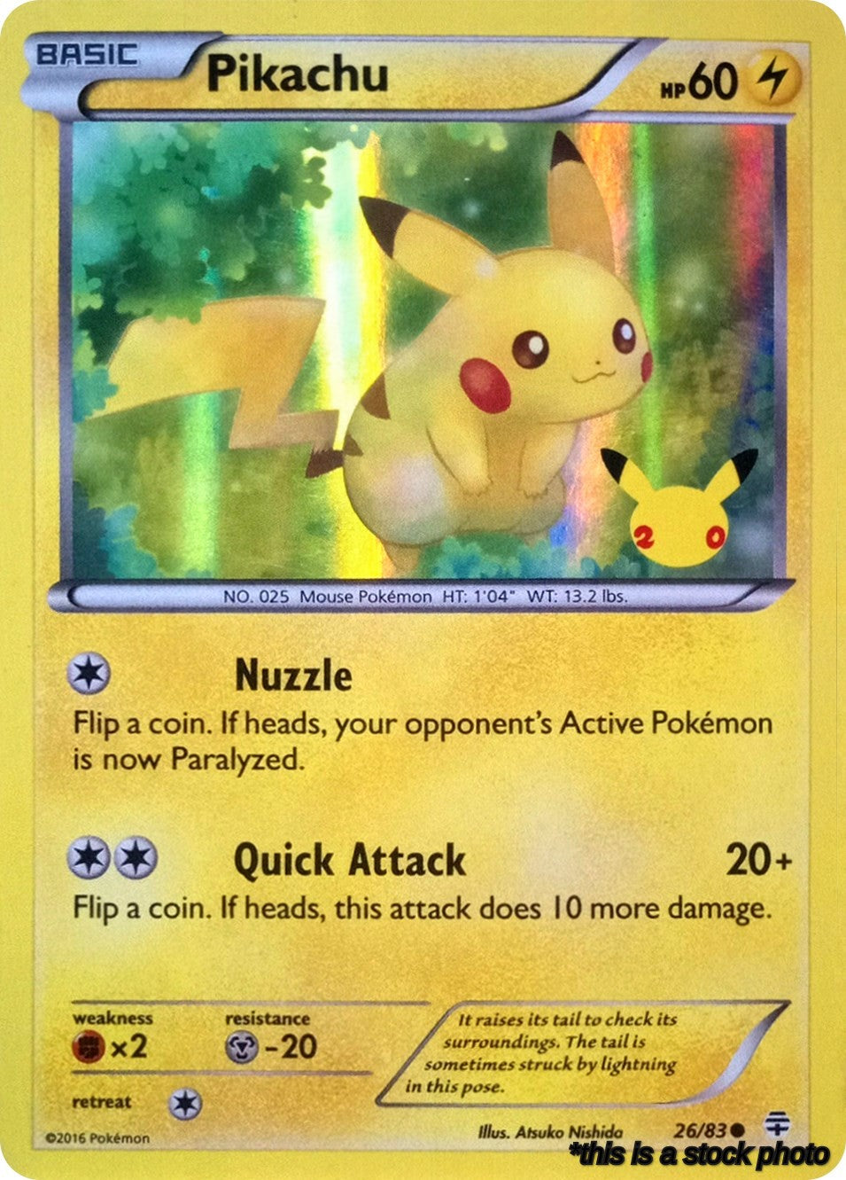 Pikachu - 26/83 (20th Anniversary)