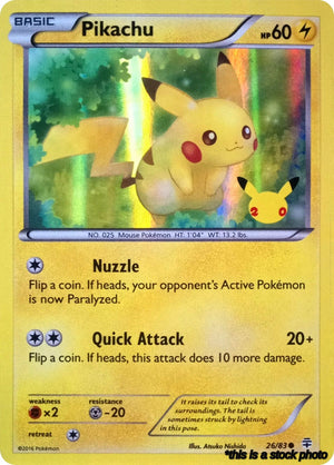 026/083 Pikachu (20th Anniversary) Promo Holofoil Near Mint