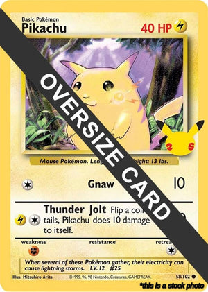 Promo Pikachu - 58/102 (25th Anniversary) [58/102 Lightly Played ]