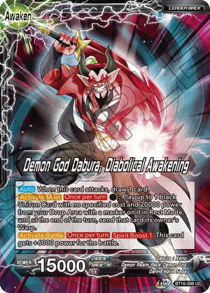 BT16-098 Dabura // Demon God Dabura, Diabolical Awakening