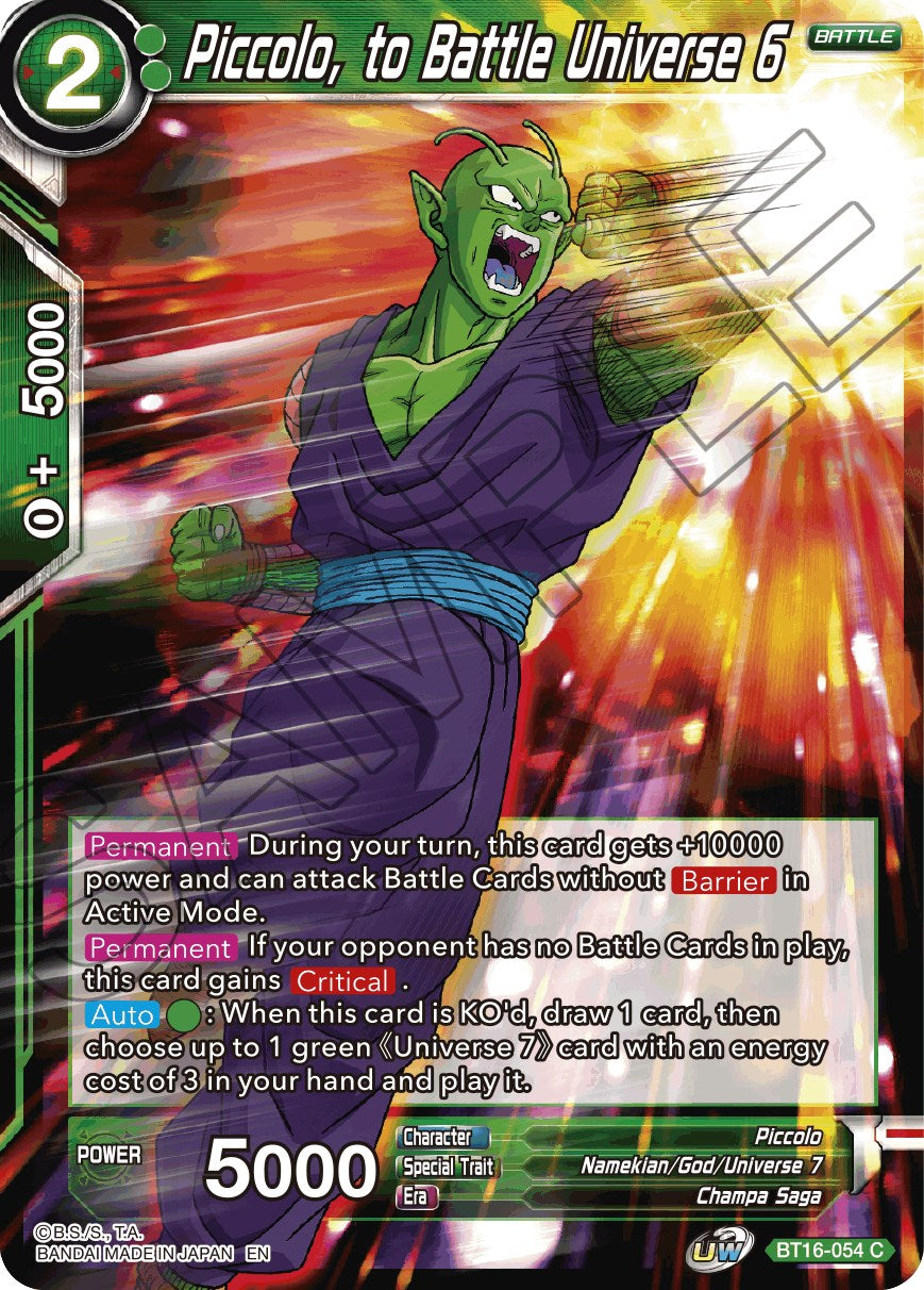 Piccolo, to Battle Universe 6