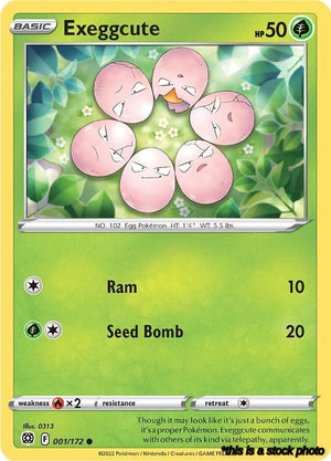 001/172 Exeggcute Common Reverse Holofoil