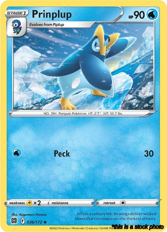 036/172 Prinplup Uncommon Reverse Holofoil