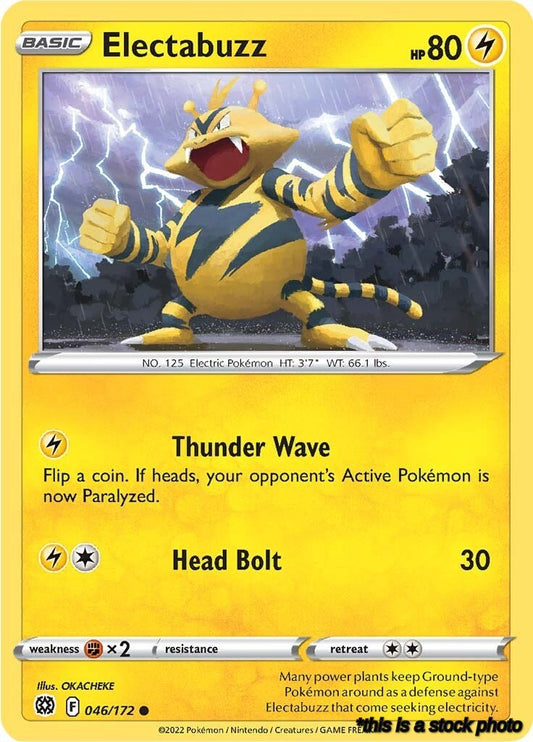 Reverse Holofoil Electabuzz [046/172 Lightly Played ]