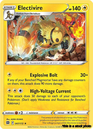 047/172 Electivire Rare Normal
