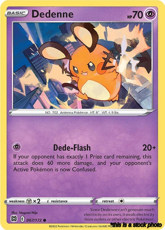 Reverse Holofoil Dedenne [067/172 Lightly Played ]