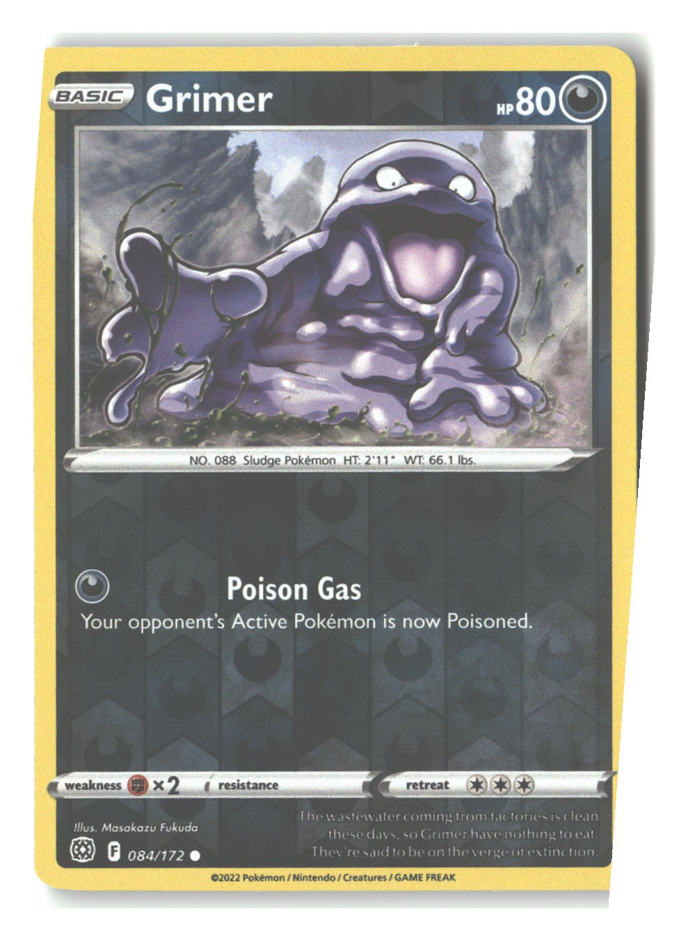 084/172 Grimer Common Reverse Holofoil