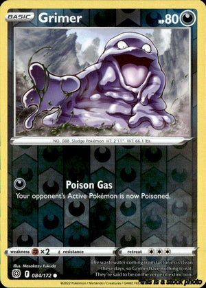 084/172 Grimer Common Reverse Holofoil