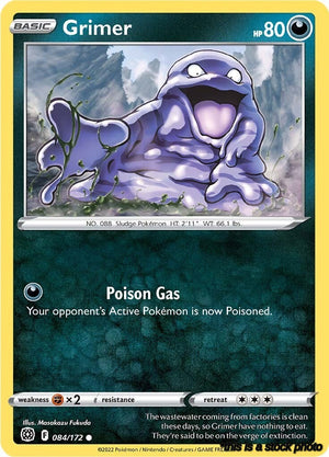 084/172 Grimer Common Reverse Holofoil